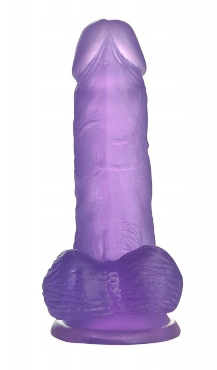 LoveToy Dildo Small Jelly Studs Mov 15 cm