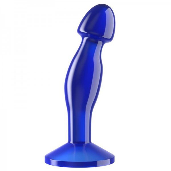 LoveToy Dop Anal Flawless Clear TPE Albastru 16.5 cm