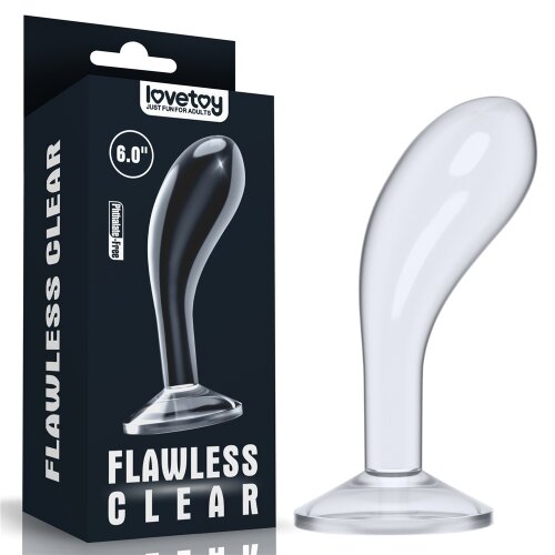 LoveToy Dop Anal Flawless Clear TPE Transparent 15 cm