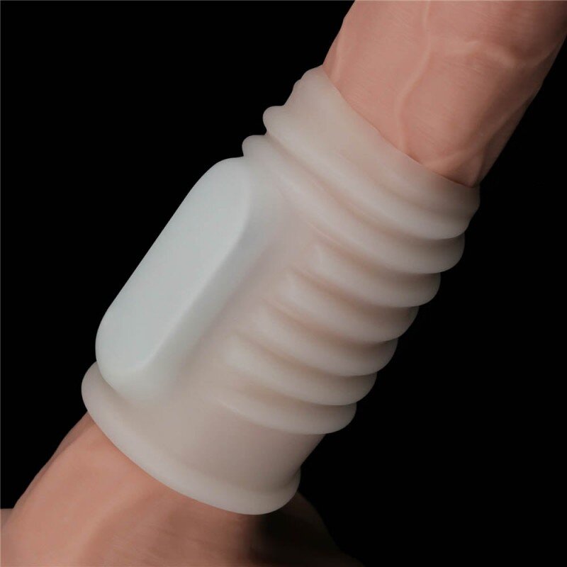 LoveToy Manson Penis Knights Ring Spiral cu Vibratii