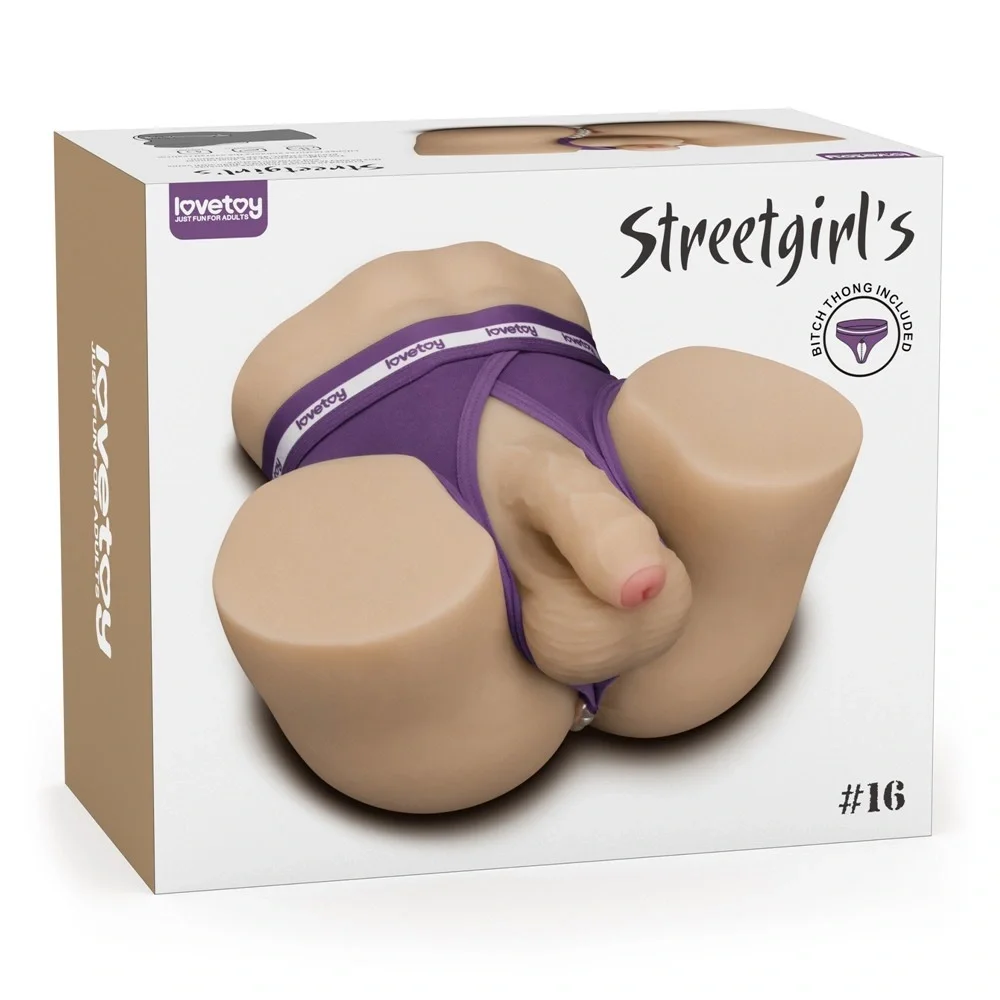 LoveToy Masturbator Anus Streetgirls #16 cu Dildo Natural 4 kg
