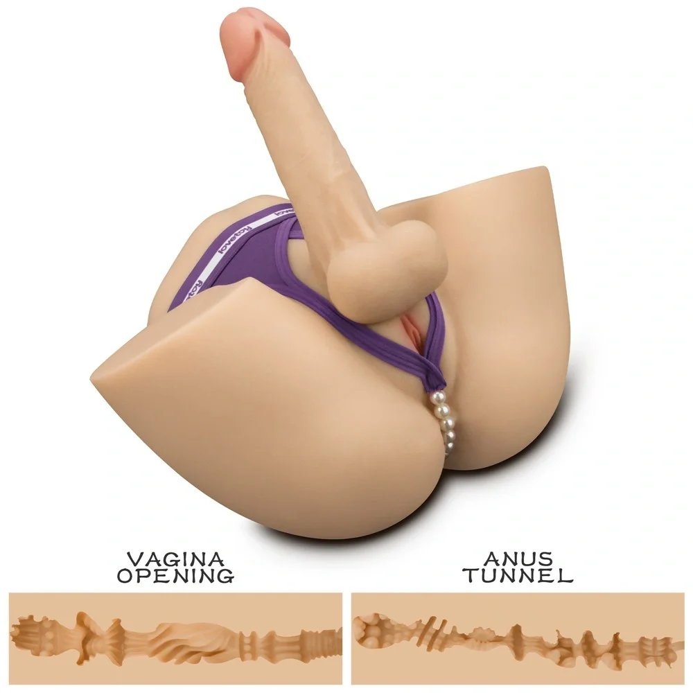 LoveToy Masturbator Anus Streetgirls #17 cu Dildo Bendable Natural 5.86 kg