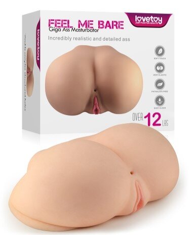 LoveToy Masturbator Feel Me Bare Perfect Ass TPE Natural 5.3 kg
