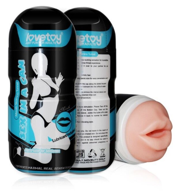 LoveToy Masturbator Mouth Stamina Tunnel Sex In A Can