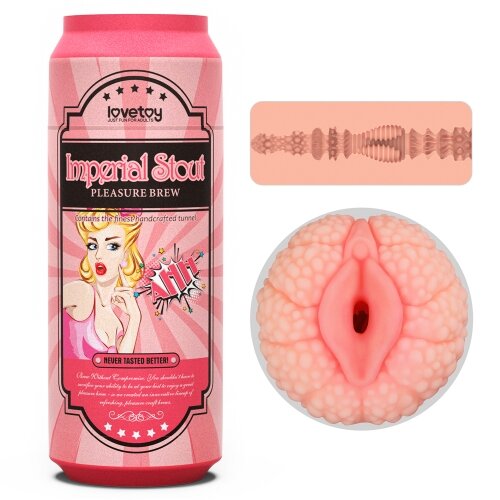 LoveToy Masturbator Pleasure Brew Imperial Stout TPE Natural 19.8 cm