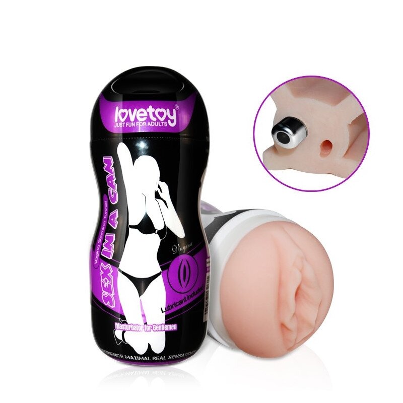 LoveToy Masturbator Pussy Stamina Tunnel Sex In A Can Cu Vibratii