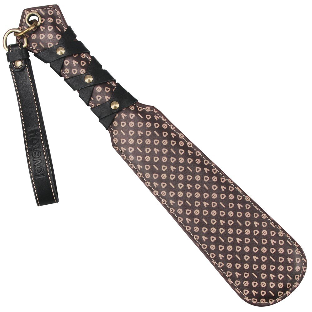LoveToy Padela Rebellion Reign Love Paddle Maro/Negru 56 cm