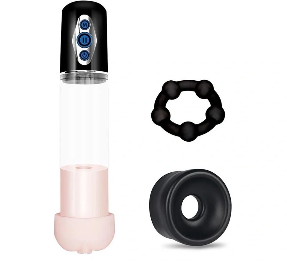 LoveToy Pompa de Penis Maximizer Worx Elite 5 Moduri Aspiratie USB 30 cm