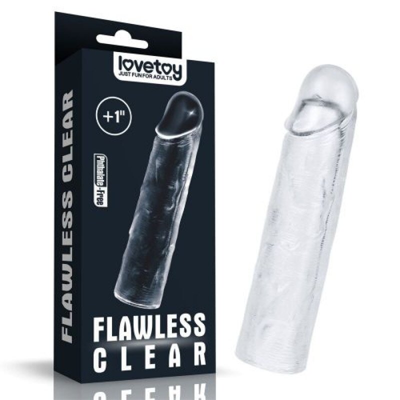 LoveToy Prelungitor Penis Flawless Clear TPE +25 cm