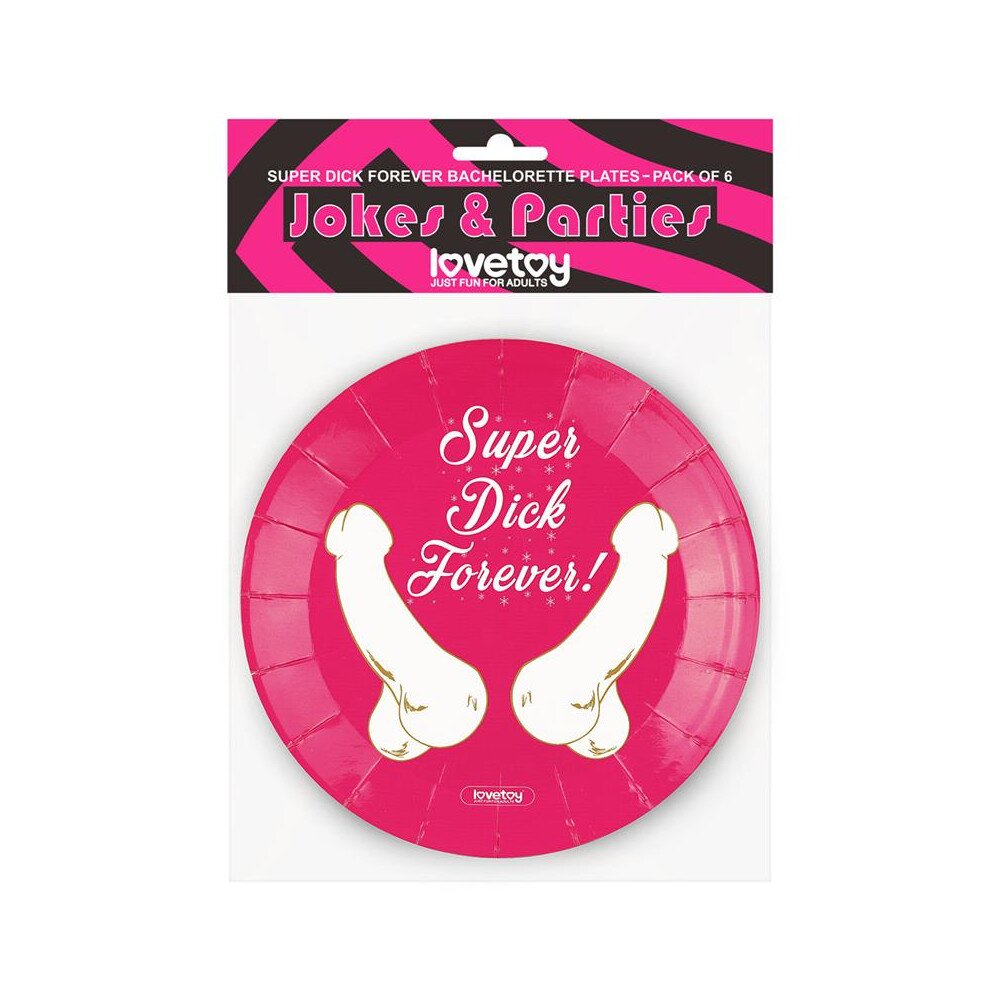 LoveToy Set 6 Farfurii Super Dick Forever