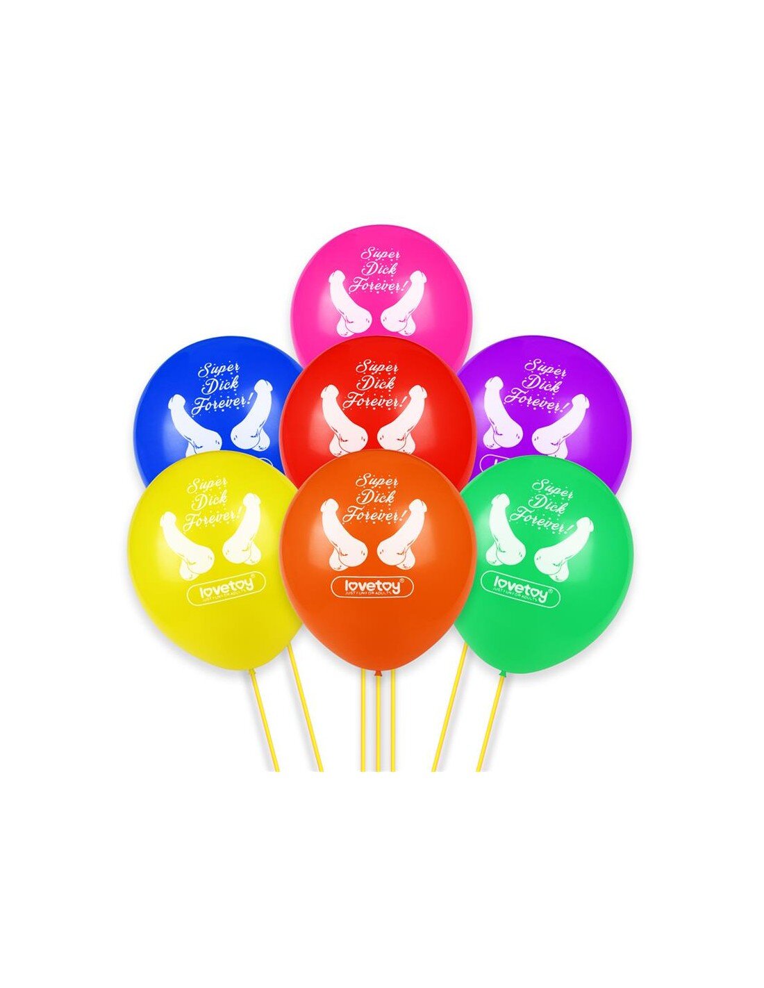 LoveToy Set 7 Baloane Super Dick Forever