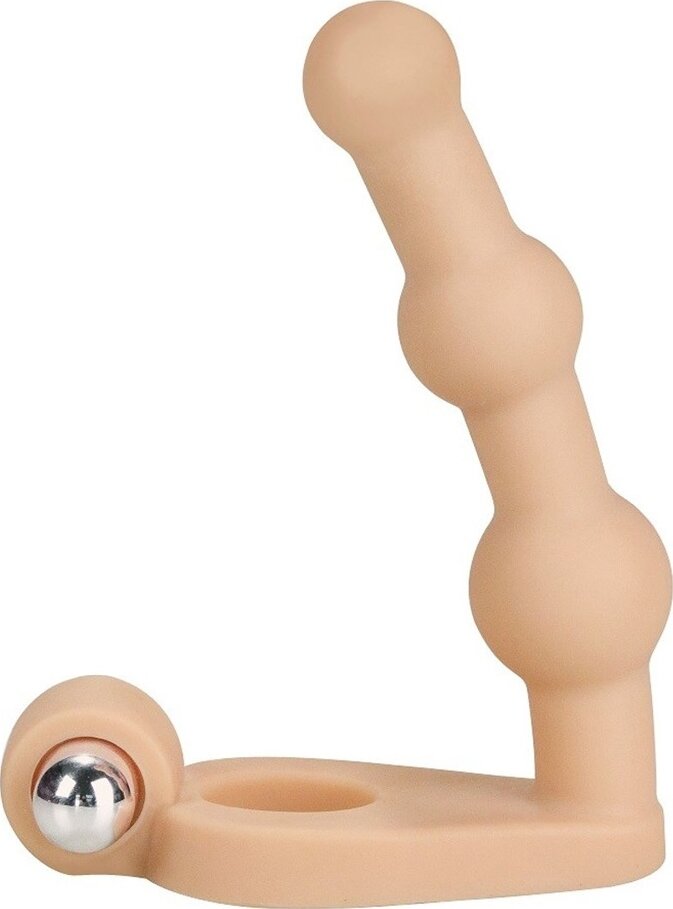 LoveToy Stimulator Anal The Ultra Soft Bead TPE Natural 14 cm