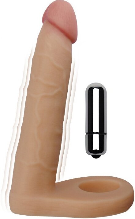 LoveToy Strap-On Inel Cu Vibratii Ultra Soft Double 2