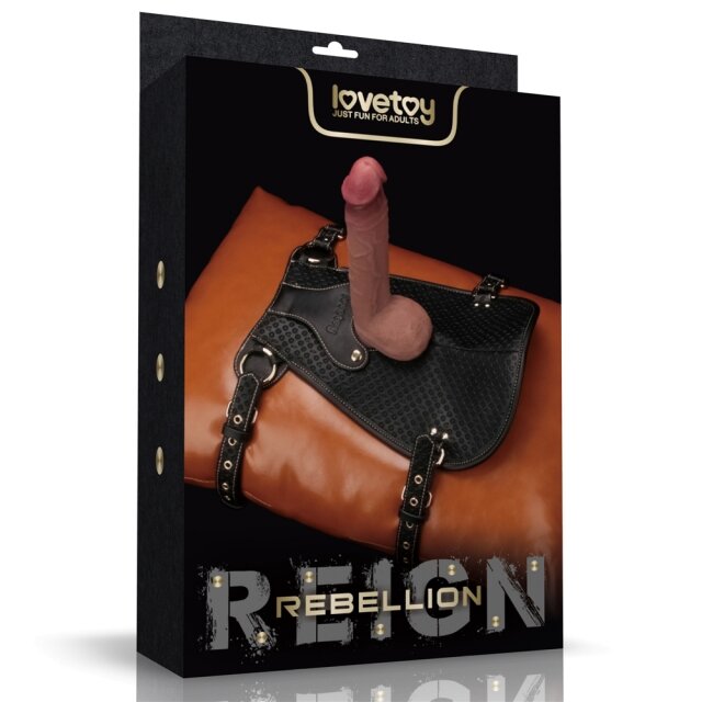 LoveToy Suport Sa pentru Jucarii Sexuale Rebellion Reign Dildo Saddle Negru