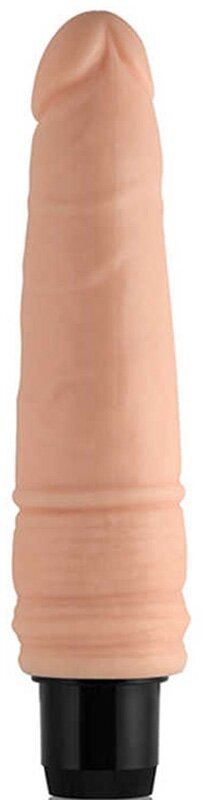 LoveToy Vibrator Real Feel Cyberskin Nr.2 Multispeed TPR Natural 20 cm