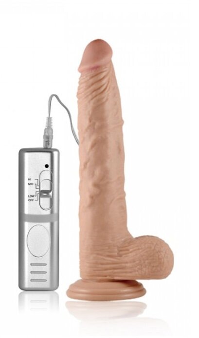 LoveToy Vibrator Realist Real Extreme XL cu Telecomanda 24 cm