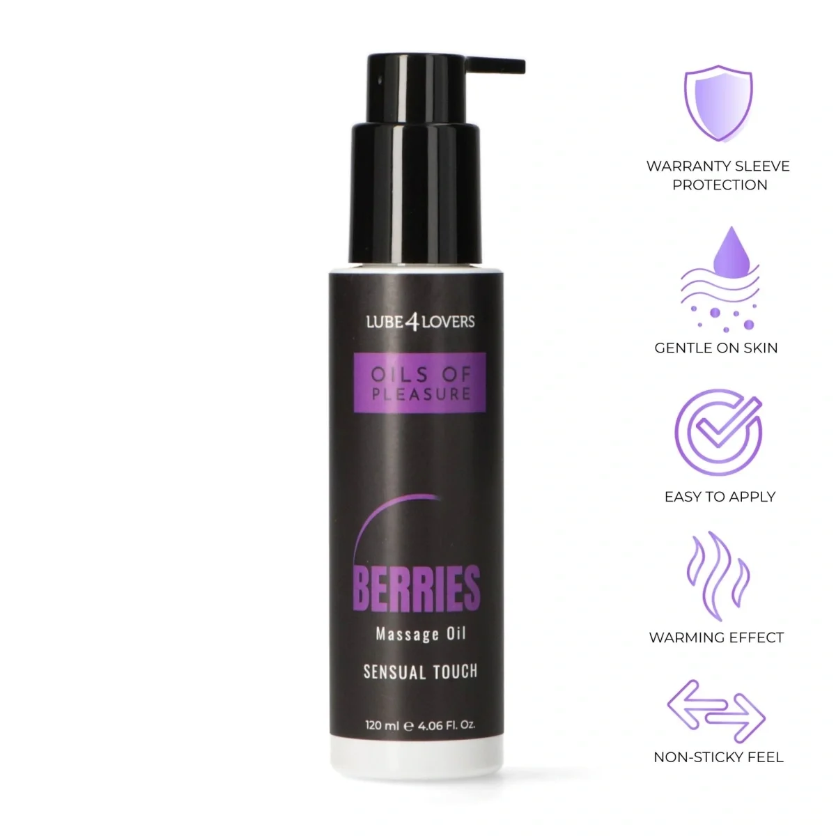 Lube4lovers Ulei de Masaj cu Efect de Incalzire Oils of Pleasure Fructe de Padure 120 ml
