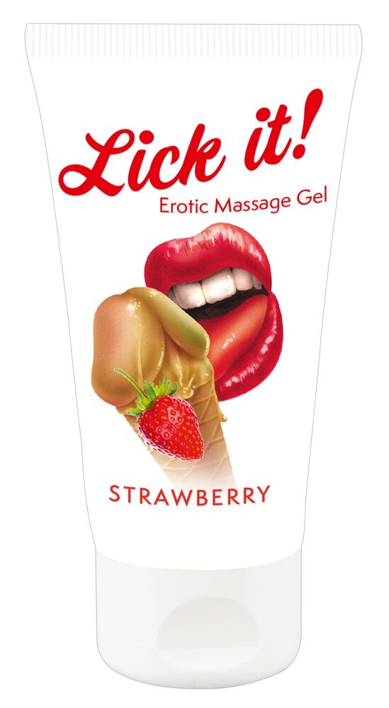 Lubry Lubrifiant Comestibil Lick-It Capsuni 50 ml