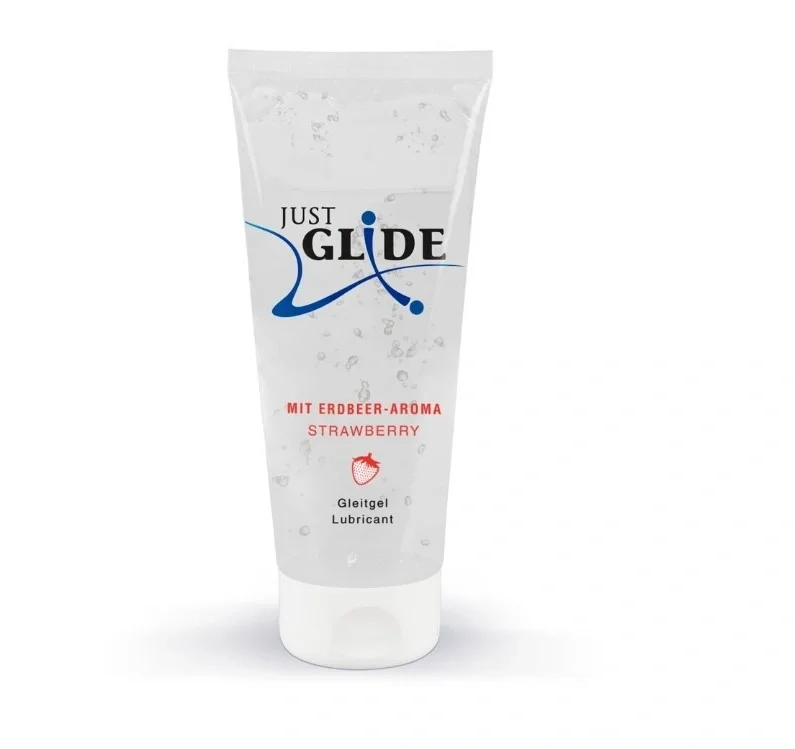 Lubry Lubrifiant Just Glide pe Baza de Apa Aroma Capsuni 200 ml