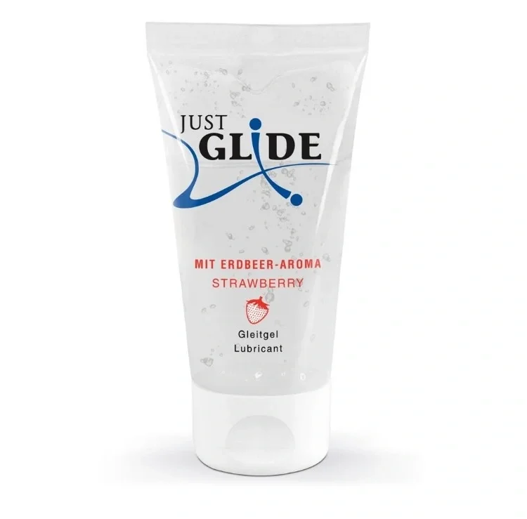 Lubry Lubrifiant Just Glide pe Baza de Apa Aroma Capsuni 50 ml