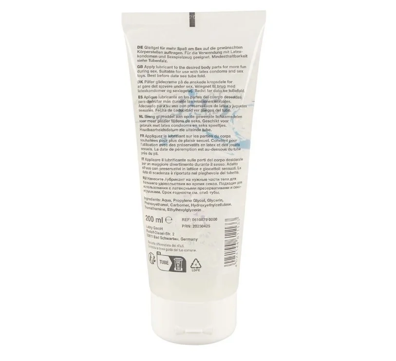 Lubry Lubrifiant pe Baza de Apa Just Glide Toy Lube 200 ml