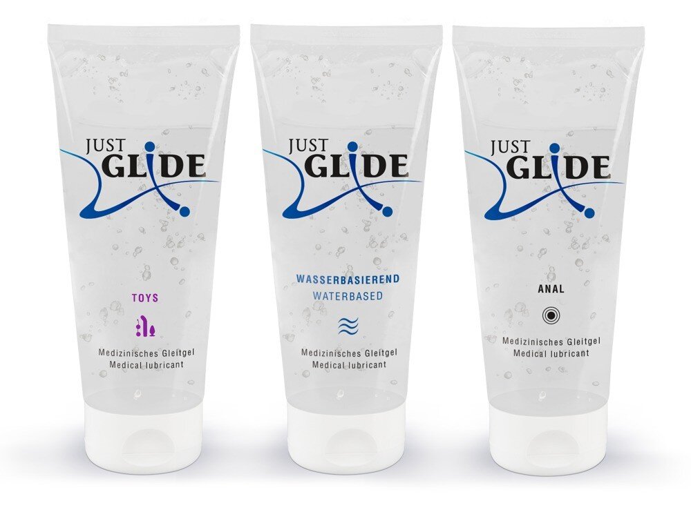 Lubry Set Just Glide pe Baza de Apa 3x200 ml
