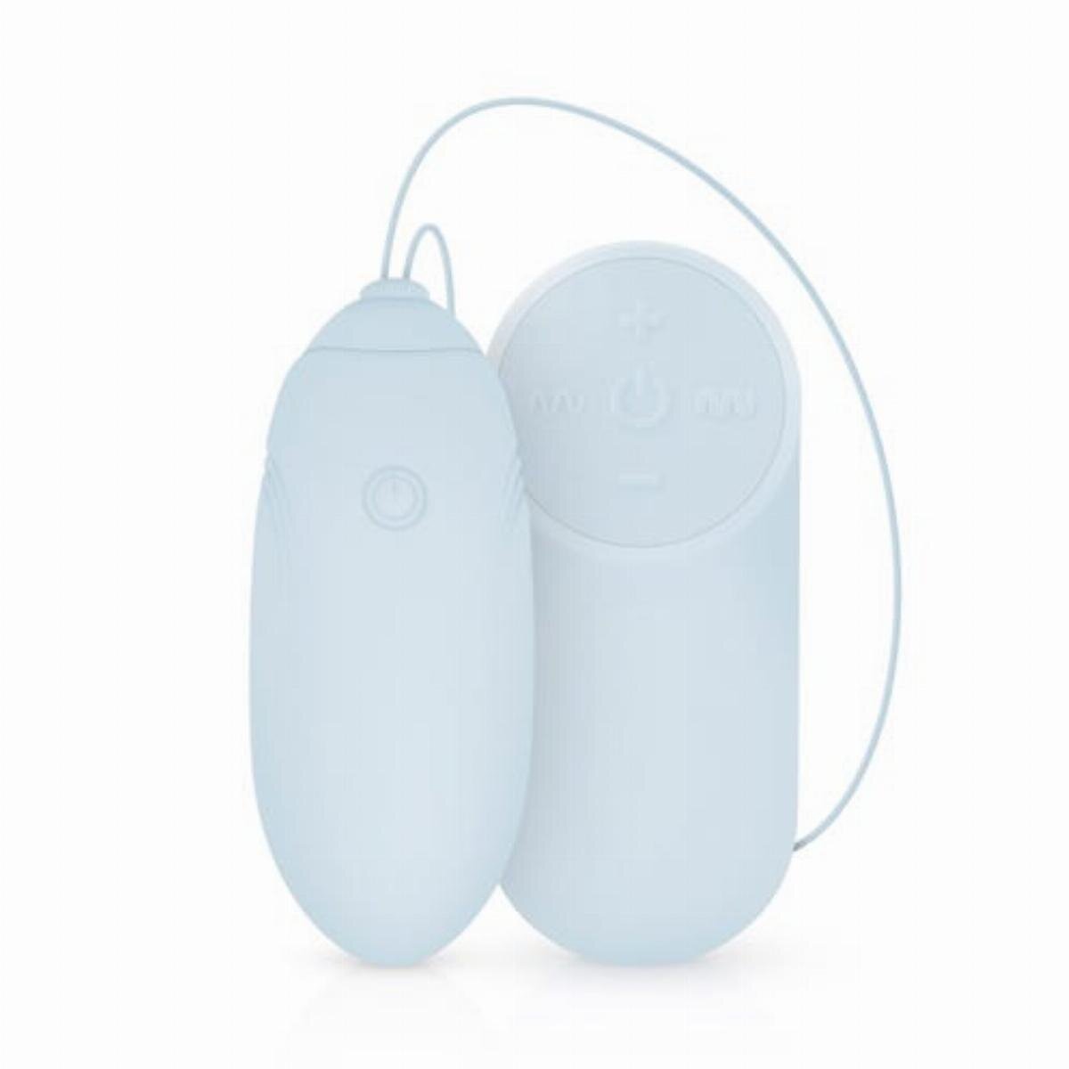 Luv Egg Ou Vibrator Remote Control 10 Moduri Vibratii 4 Intensitati Silicon USB Albastru