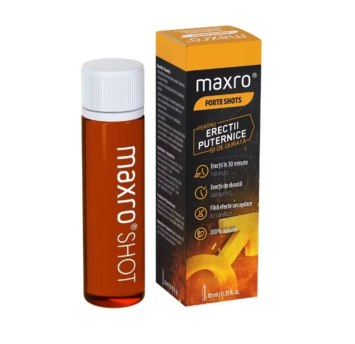 MAXRO Shot Forte pentru Erectii Puternice Performanta Sexuala 10 ml