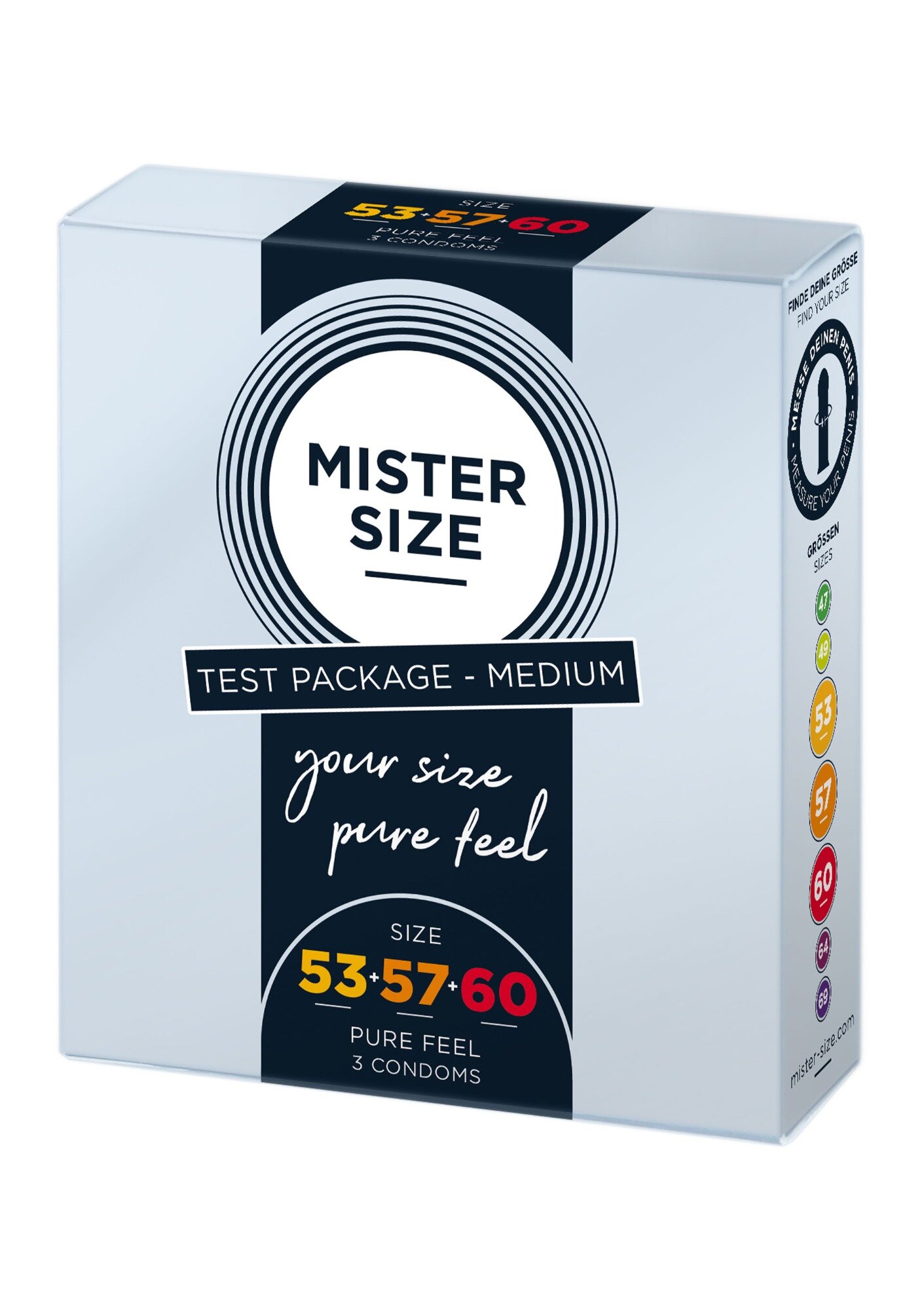 Mister Size Set 3 Prezervative Size 53-57-60