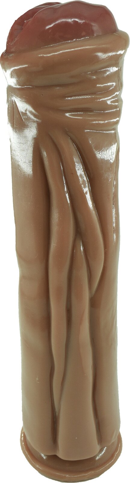 Mokko Toys Dildo Great Stallion cu Ventuza Pvc Caramel 31.5 cm