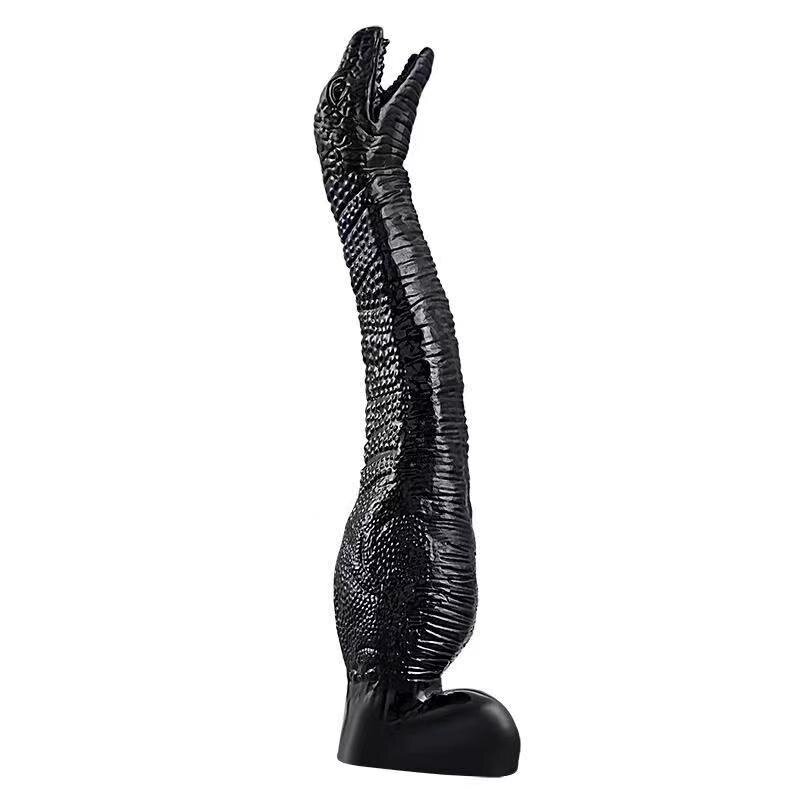 Mokko Toys Dildo Real Dinosaur Negru 35 cm