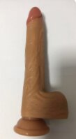 Mokko Toys Dildo Realist cu Ventuza Jack Silicon Lichid Caramel 21.5 cm