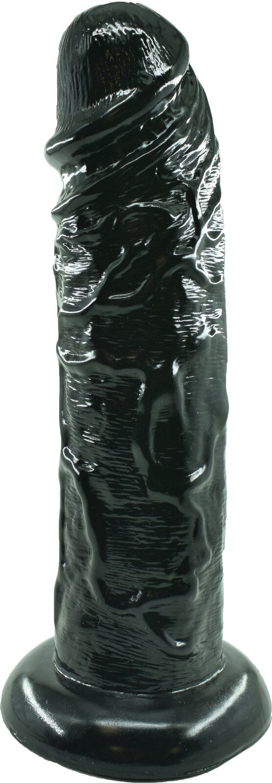 Mokko Toys Dildo Realist Terry cu Ventuza PVC Negru 24 cm