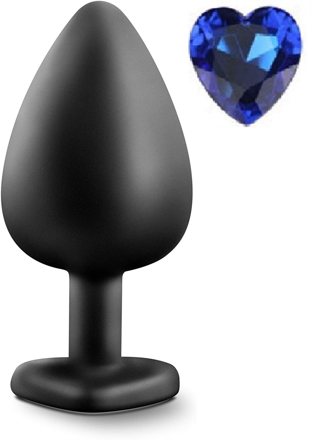 Mokko Toys Dop Anal Brighty Large Silicon Negru/Albastru