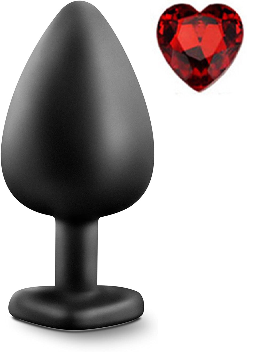 Mokko Toys Dop Anal Brighty Large Silicon Negru/Rosu