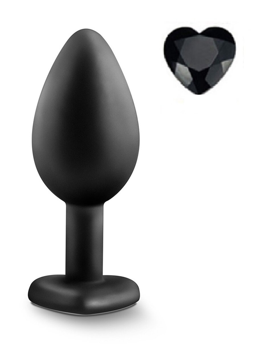 Mokko Toys Dop Anal Brighty Medium Silicon Negru/Negru