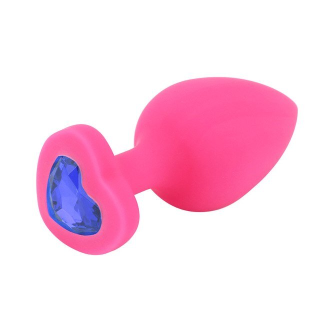 Mokko Toys Dop Anal Brighty Medium Silicon Roz/Albastru