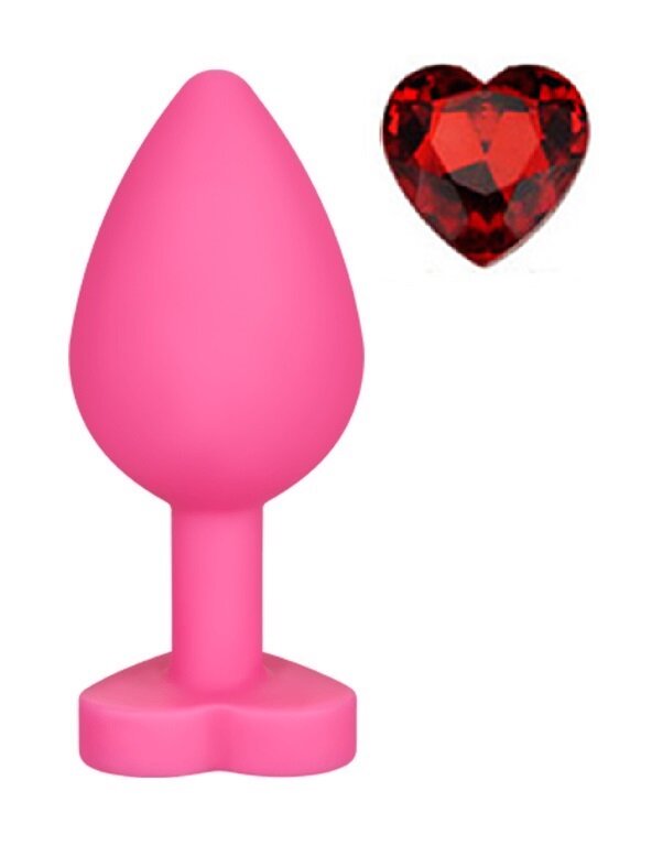 Mokko Toys Dop Anal Brighty Medium Silicon Roz/Rosu