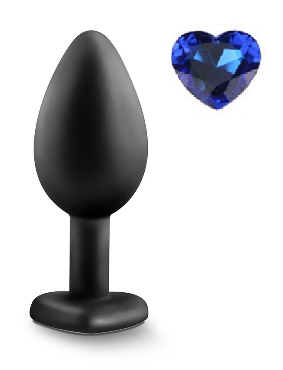 Mokko Toys Dop Anal Brighty Small Silicon Negru/Albastru