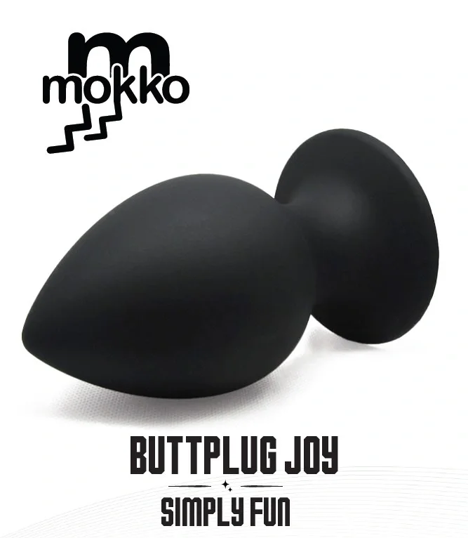 Mokko Toys Dop Anal Butplug Joy Small Silicon Negru 8 cm