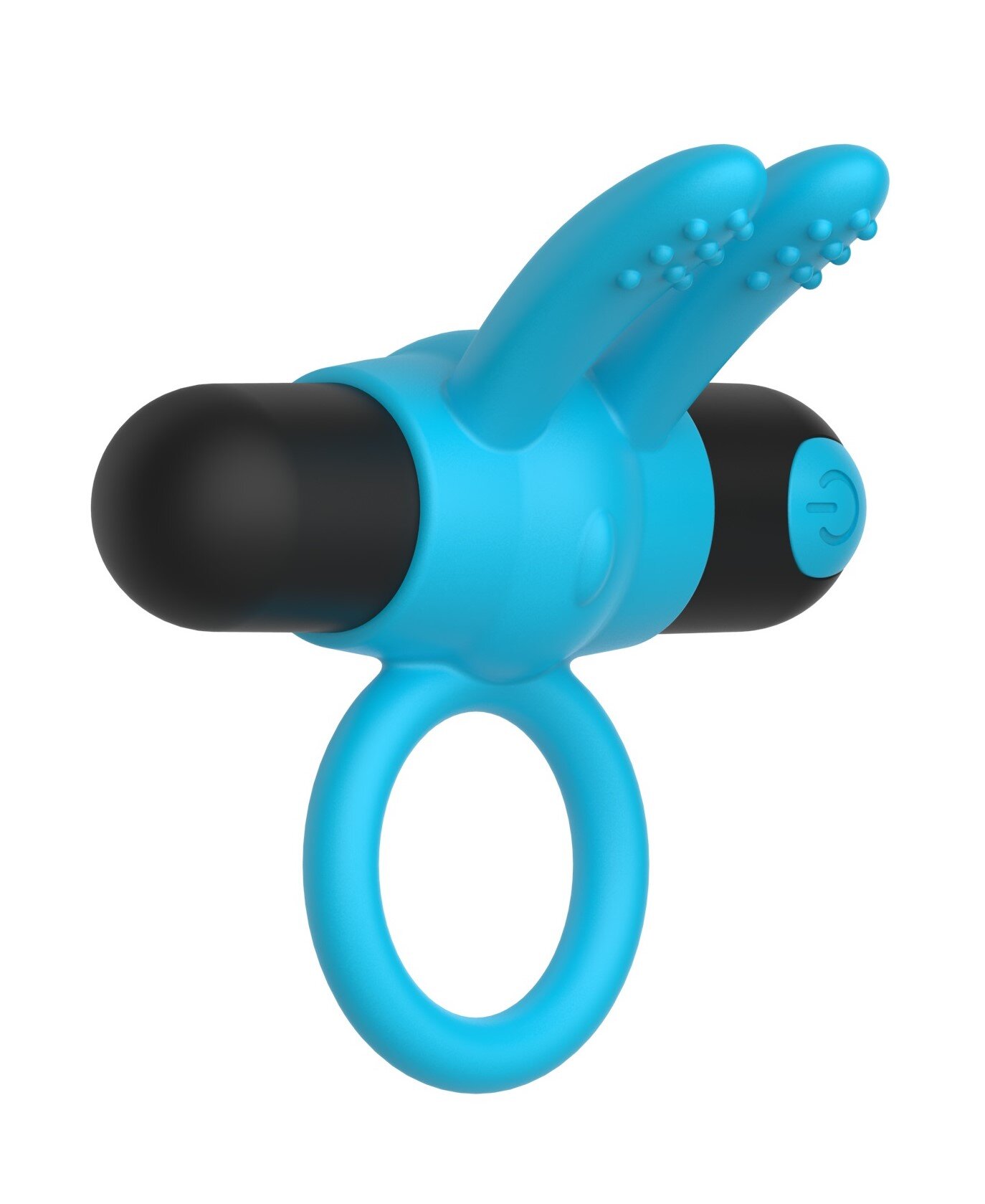 Mokko Toys Inel Penis Sapphire 10 Moduri Vibratii Silicon USB Albastru Simply Fun