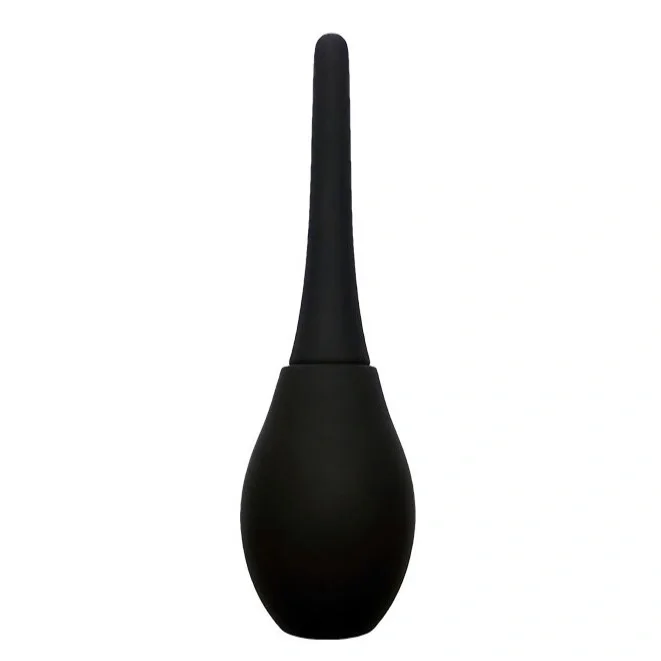 Mokko Toys Irigator Anal Classic Enema Bulb Silicon Negru 23.5 cm Simply Fun