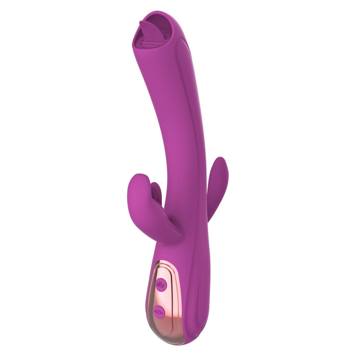 Mokko Toys Vibrator Iepuras Leila Vibrating&Licking Silicon USB Mov 22 cm Good Vibes