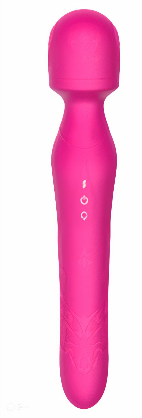 Mokko Toys Vibrator Masaj Claire 2 Motoare 10 Moduri Vibratii Heating Silicon USB Roz 23.7 cm Velvet Obsession