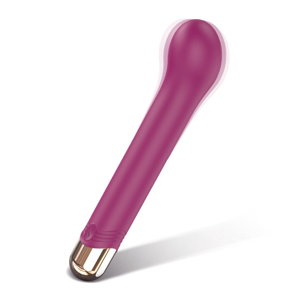 Mokko Toys Vibrator Punctul G Minsk 9 Moduri Vibratii Silicon USB Rosu 17.7 cm