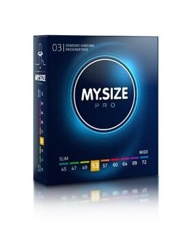 MySize 3 Prezervative Latex My Size Pro 53 mm