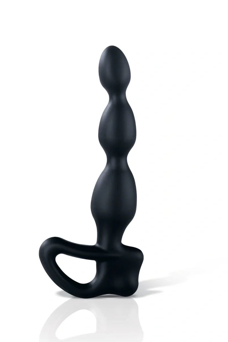 Mystim Stimulator Anal cu Electrostimulare Big Bend-It Silicon Negru 23 cm