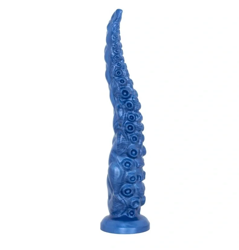 Mythical Mates Dildo Kraken's Grasp Tentacle cu Ventuza Silicon Albastru 32.6 cm