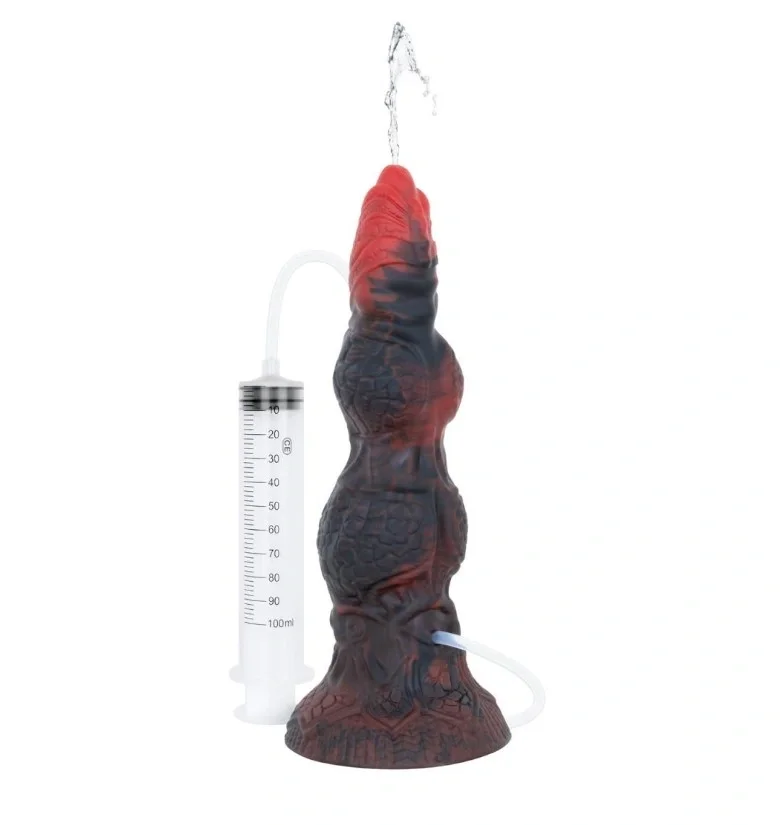 Mythical Mates Dildo The Marhborn Squirting Reptile Silicon Rosu/Negru 24 cm