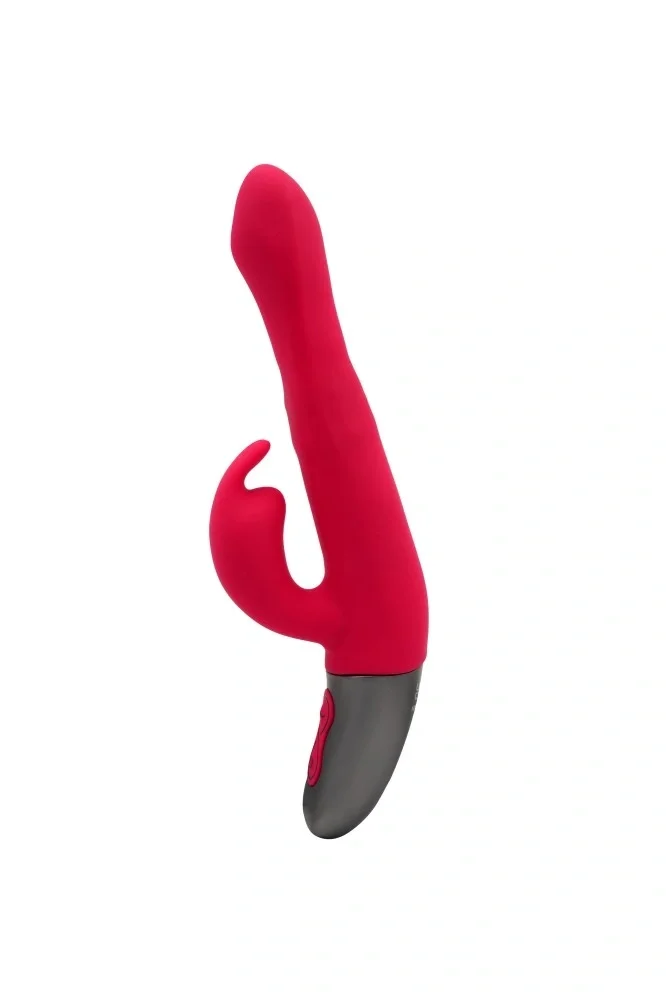NMC Vibrator Iepuras Titanz Rotating Silicon USB Roz 21 cm
